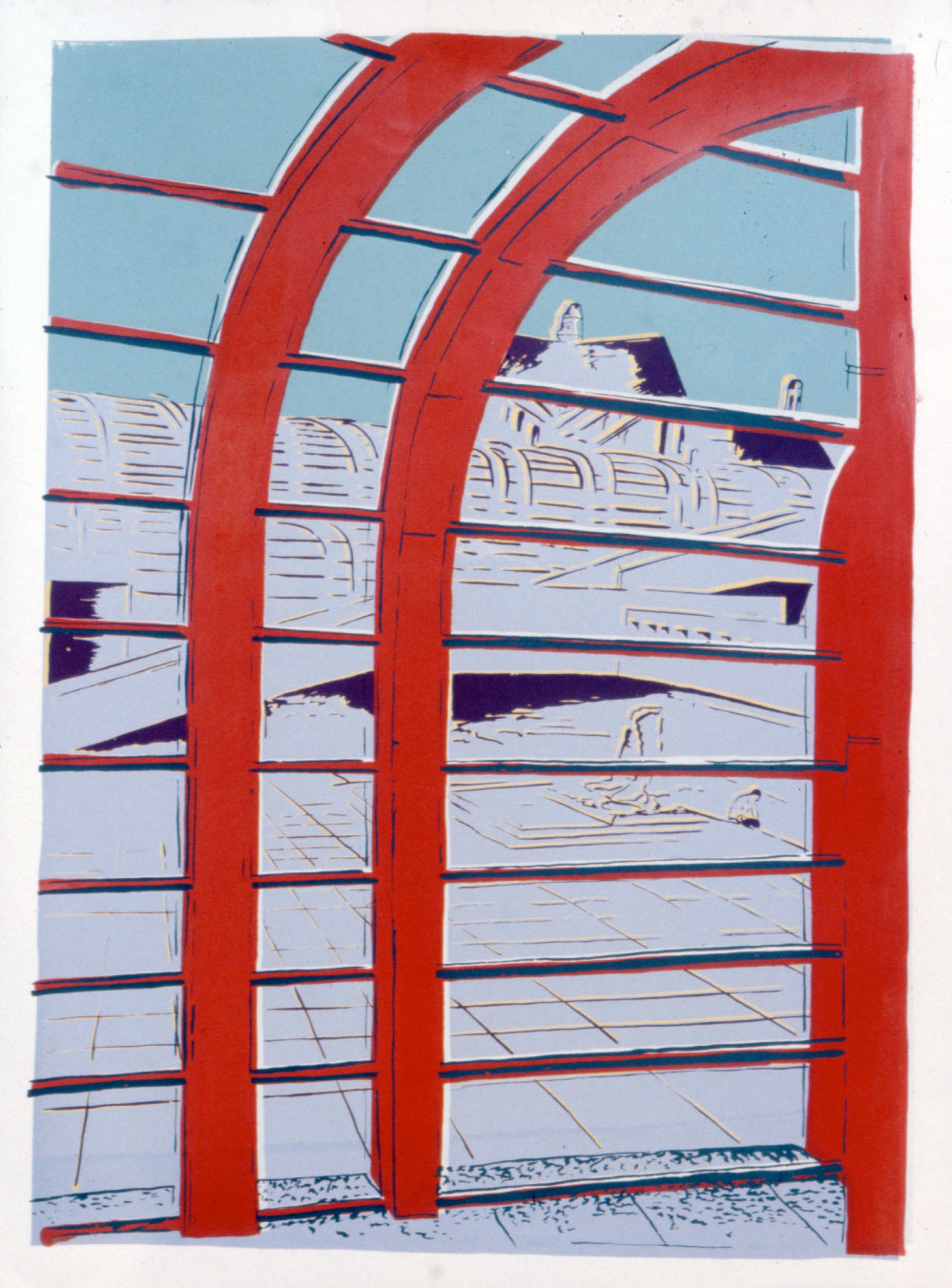 Sérigraphie Forum des Halles 1979 - 1980