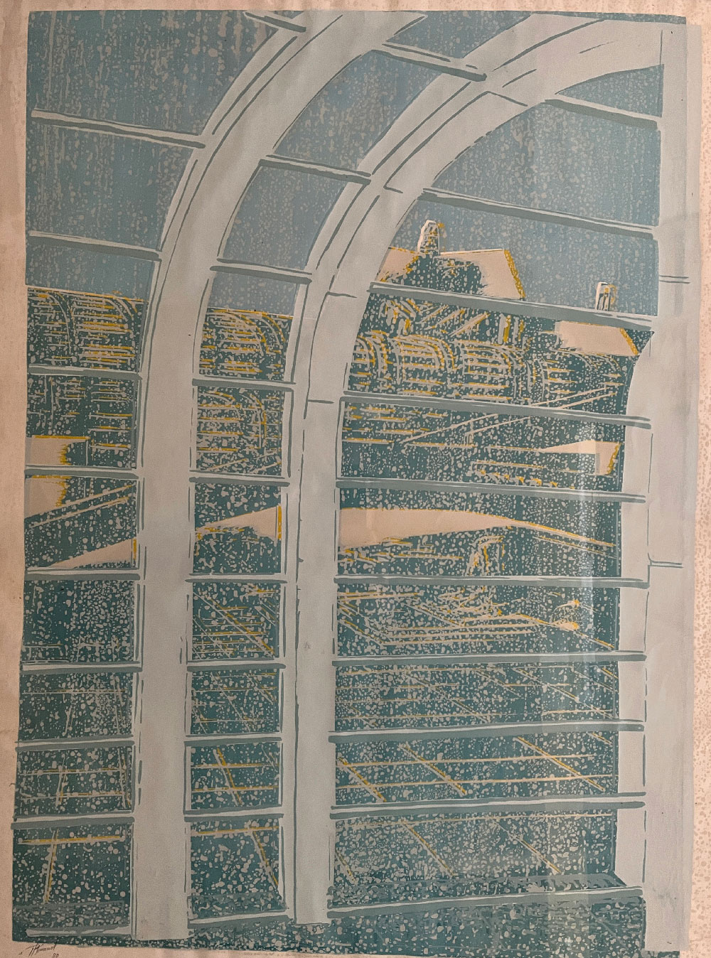 Sérigraphie Forum des Halles 1979 - 1980